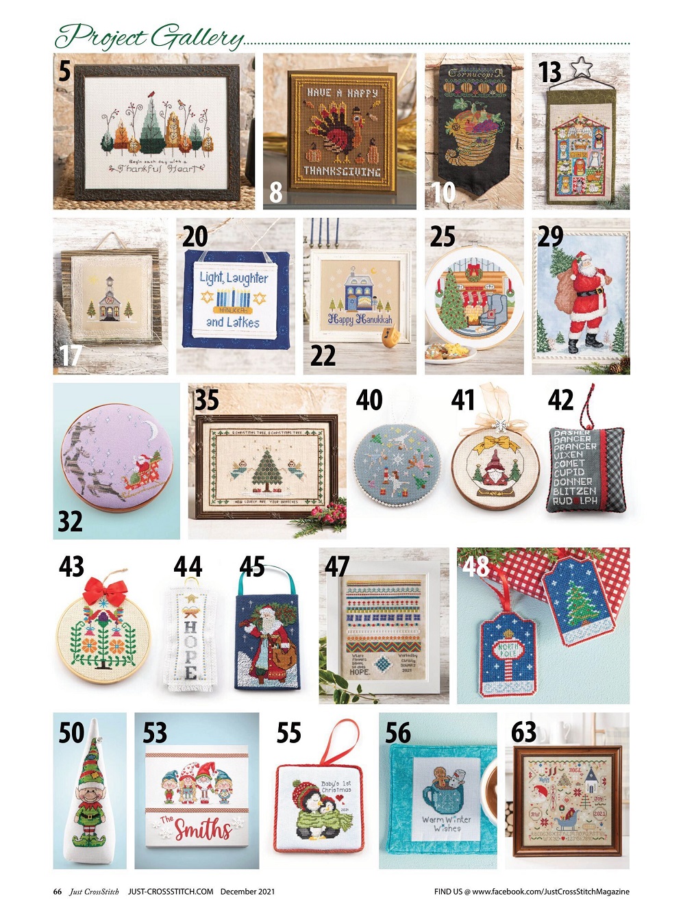 Журнал "Just CrossStitch - December" 2021