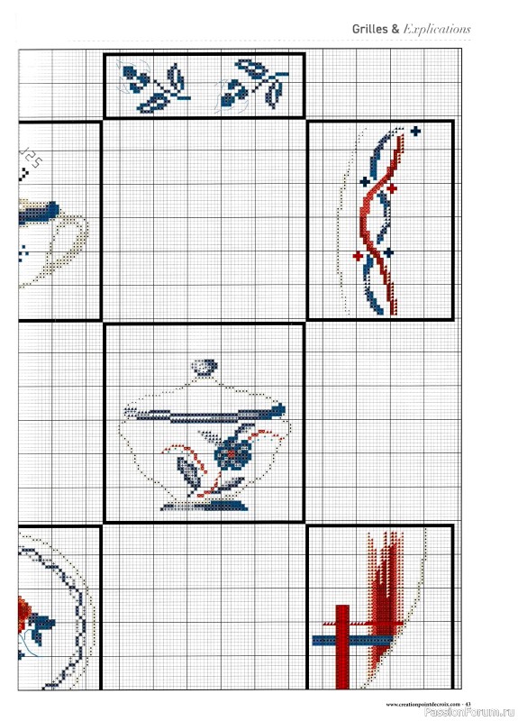 Коллекция вышивки в журнале «Creation point de croix №99 2023»