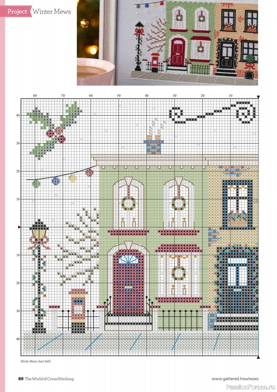 Коллекция вышивки в журнале «The World of Cross Stitching №326 2022»