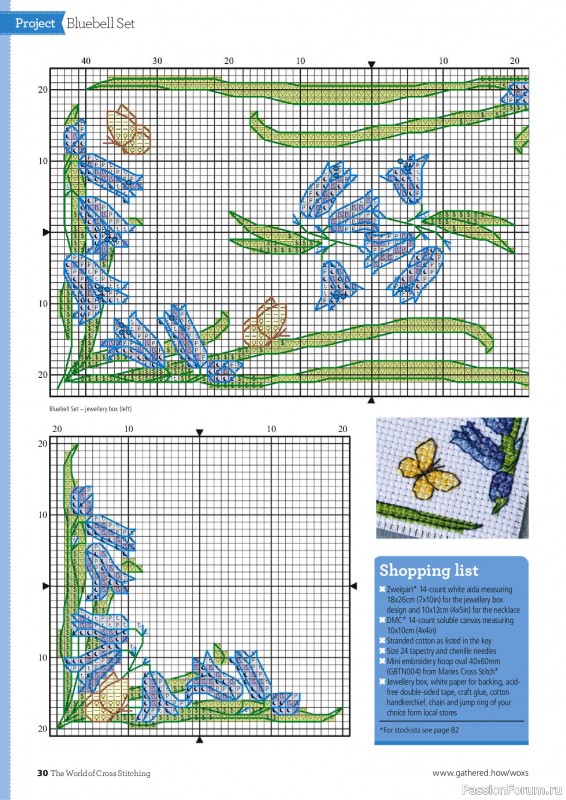 Коллекция вышивки в журнале «The World of Cross Stitching №358 2025»
