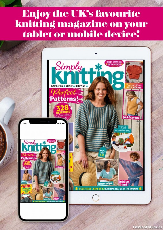 Вязаные проекты крючком в журнале «Simply Knitting №265 2025»