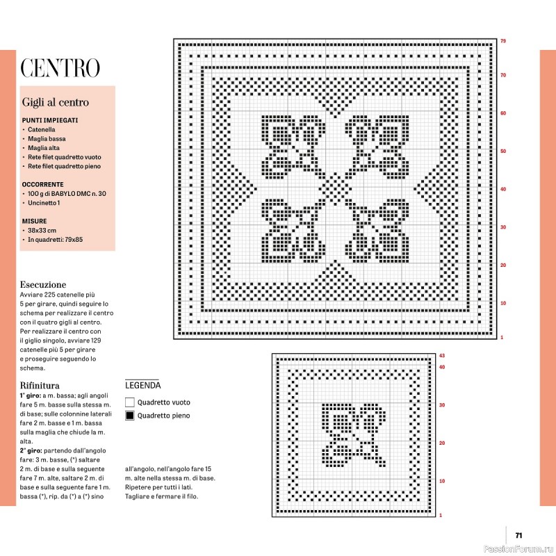 Вязаные проекты в журнале «Uncinetto Manuale Filet №12 2023»