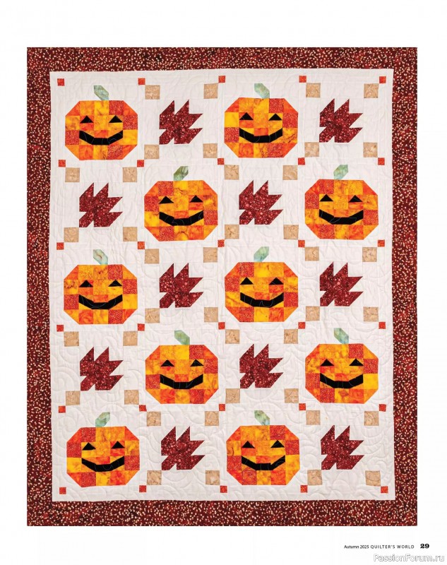 Коллекция проектов для рукодельниц в журнале «Quilter's World - Autumn 2025»