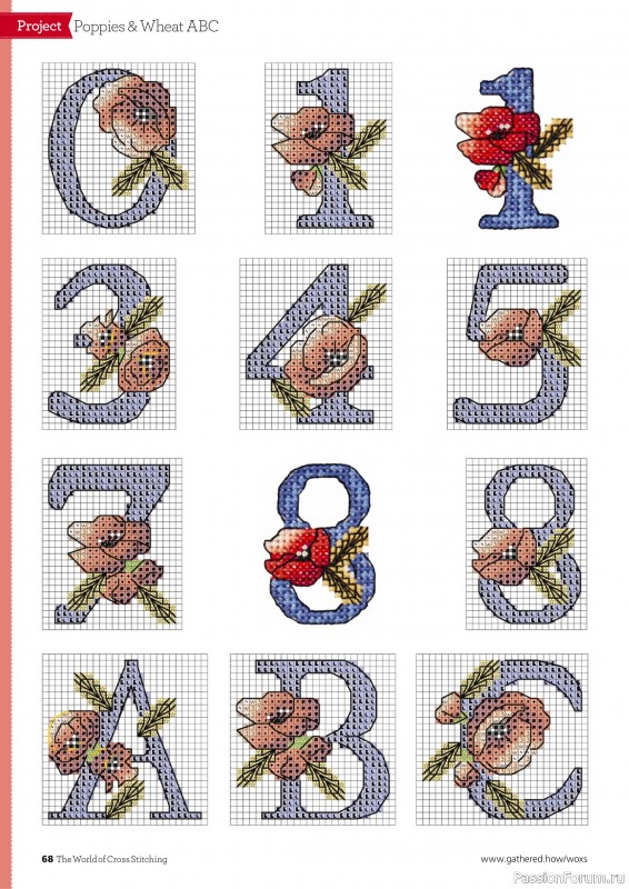 Коллекция вышивки в журнале «The World of Cross Stitching №351 2024»