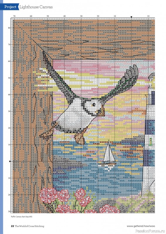 Коллекция вышивки в журнале «The World of Cross Stitching - March 2025»