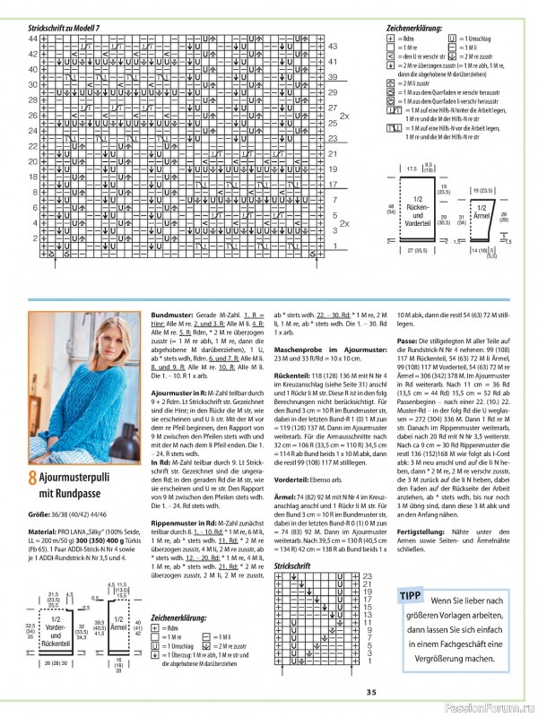 Вязаные модели в журнале «Sabrina №5 2024 Germany»