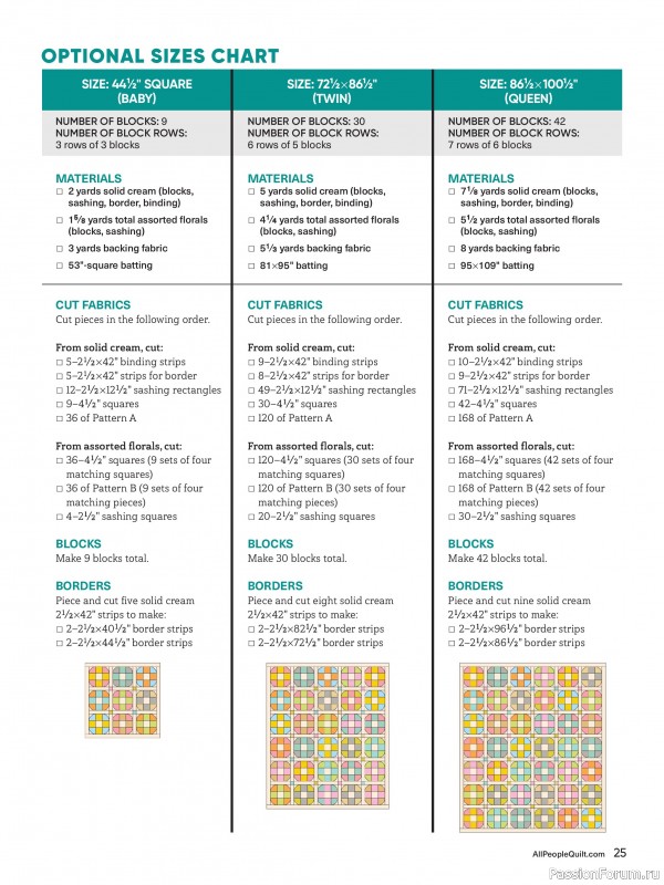 Коллекция проектов для рукодельниц в журнале «American Patchwork & Quilting №195 2025»