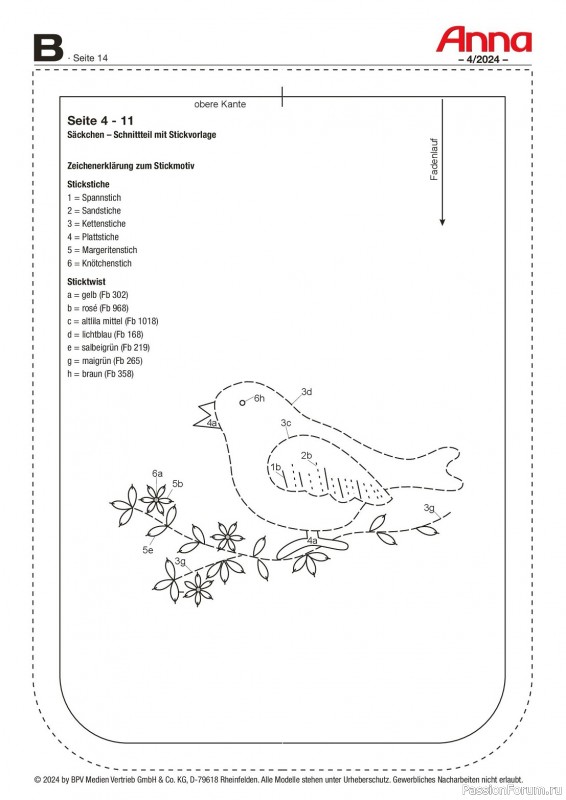 Коллекция проектов для рукодельниц в журнале «Anna №4 2024 Germany»