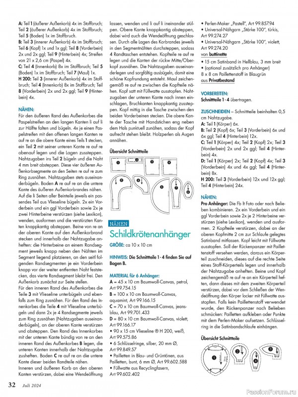 Коллекция проектов для рукодельниц в журнале «Anna №7 2024 Germany»