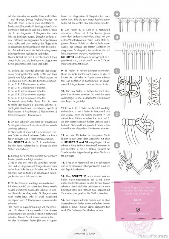 Коллекция проектов для рукодельниц в журнале «Hakeln Sonderheft - Makramee №3 2024»