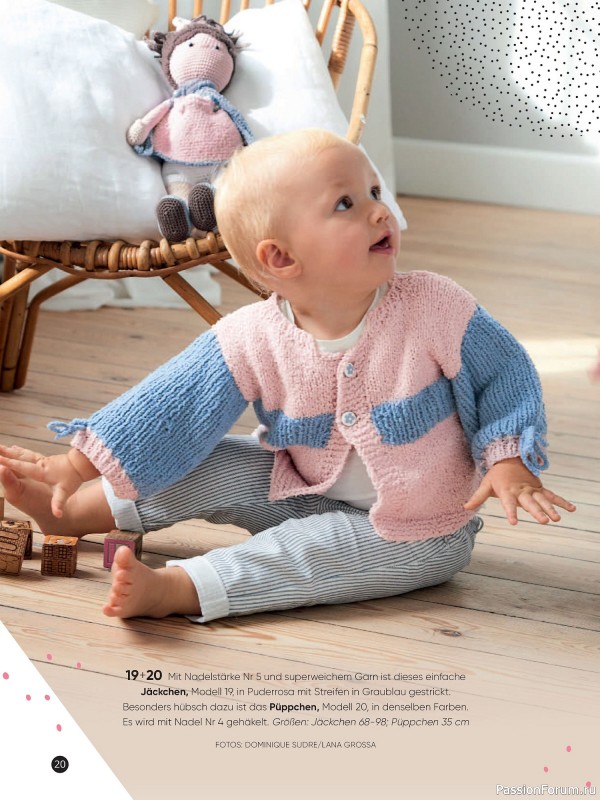 Вязаные модели для детей в журнале «Baby Maschenmode №62 2024»