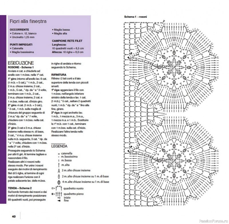 Вязаные проекты крючком в журнале «Uncinetto Manuale Filet №6 2022»