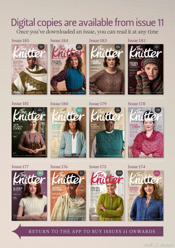 Вязаные проекты спицами в журнале «The Knitter Issue 190 2023»