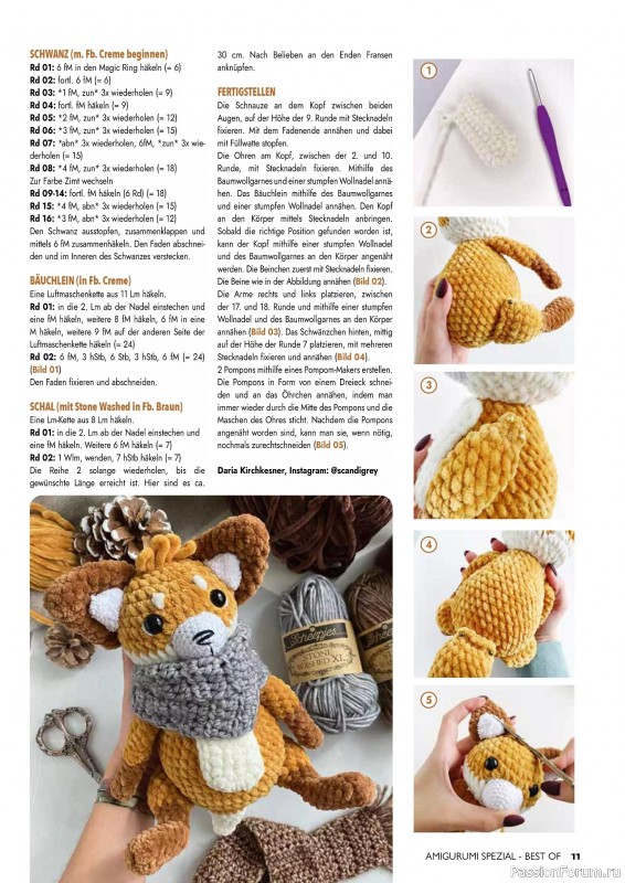 Вязаные проекты в журнале «Best of Amigurumi Spezial №1 2025»