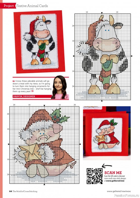 Коллекция вышивки в журнале «The World of Cross Stitching №353 2024»