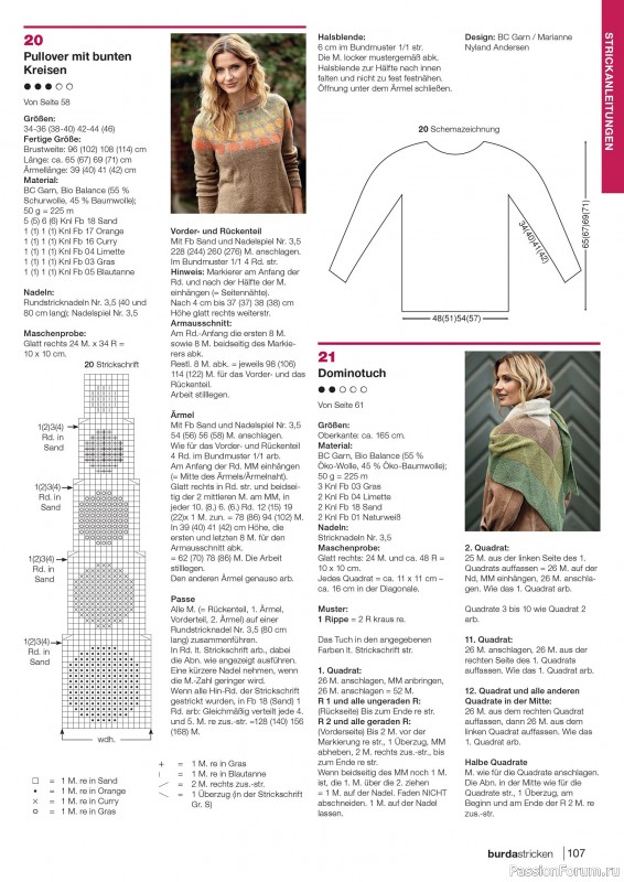 Вязаные модели в журнале «Burda Stricken №2 2020»