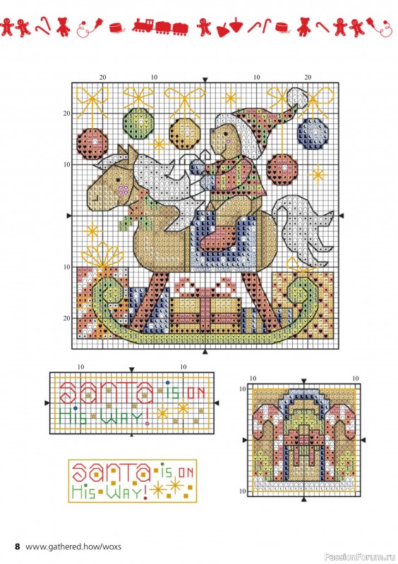 Коллекция вышивки в журнале «The World of Cross Stitching №350 2024»