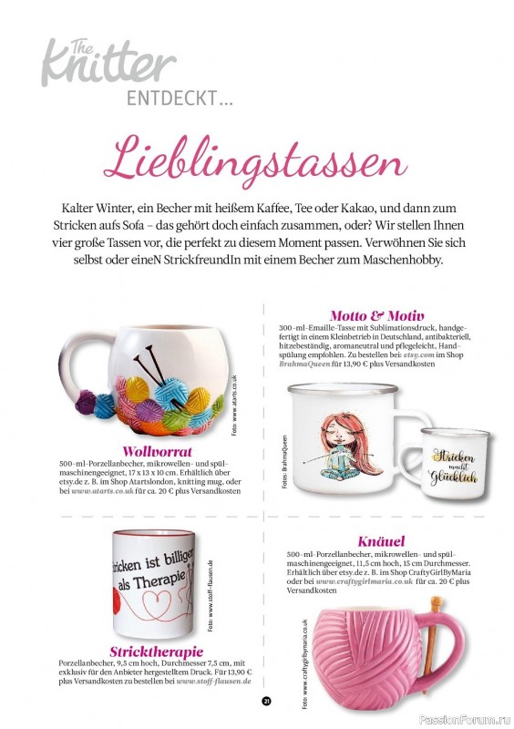 Вязаные модели крючком в журнале «The Knitter Germany №61 2022 »