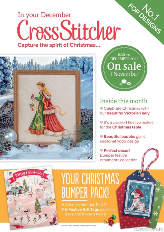 Коллекция вышивки в журнале «CrossStitcher №389 2022»