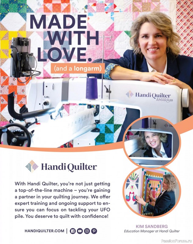 Коллекция проектов для рукодельниц в журнале «Quilter's World - Autumn 2025»