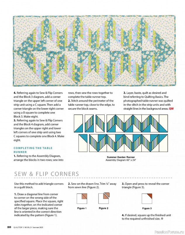 Коллекция проектов для рукодельниц в журнале «Quilter’s World - Summer 2025»