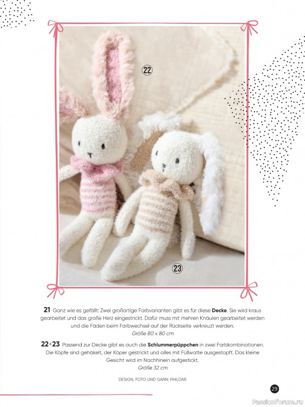 Вязаные модели для детей в журнале «Baby Maschenmode №64 2024»