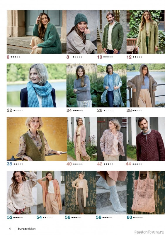 Вязаные модели в журнале «Burda Stricken №5 2021»