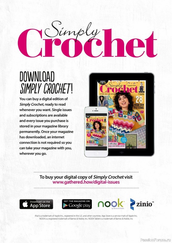 Вязаные проекты крючком в журнале «Simply Crochet №136 2023»