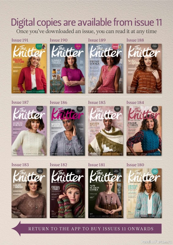 Вязаные проекты спицами в журнале «The Knitter №196 2023»