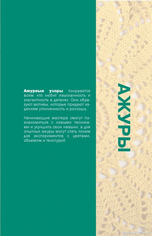 Вязаные проекты в книге «Простые узоры крючком. Ажуры, сетки и ракушки»