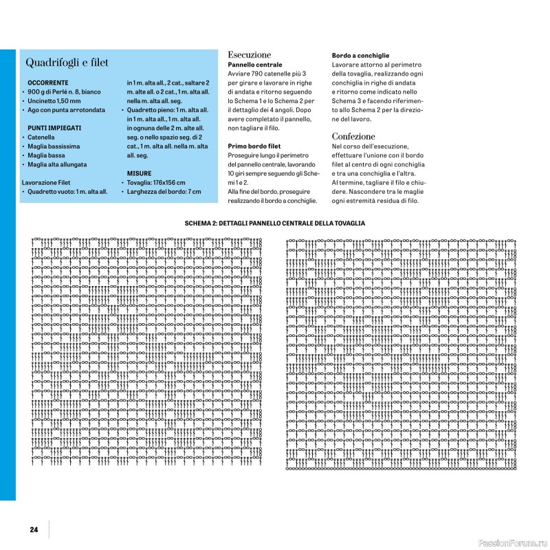 Вязаные проекты в журнале «Uncinetto Manuale Filet №14 2024»