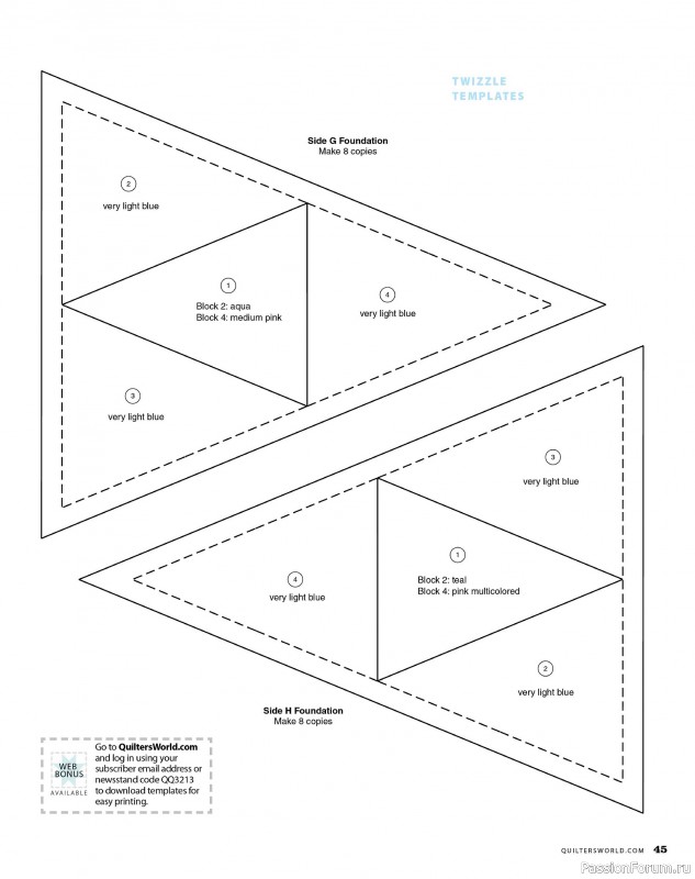 Коллекция проектов для рукодельниц в журнале «Quilter's World - Spring 2025»