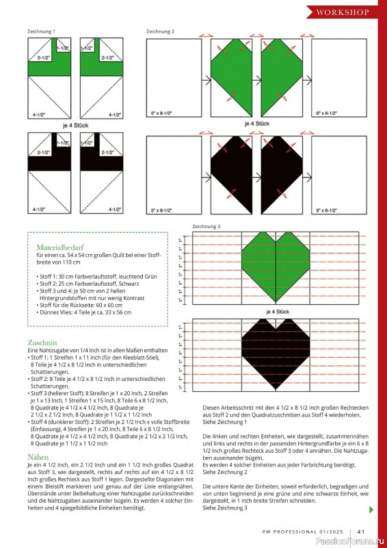 Коллекция проектов для рукодельниц в журнале «Patchwork Professional №1 2025»