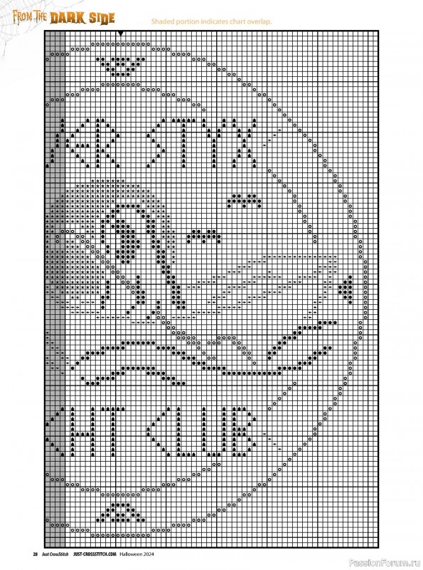 Коллекция вышивки в журнале «Just CrossStitch - Halloween 2024»