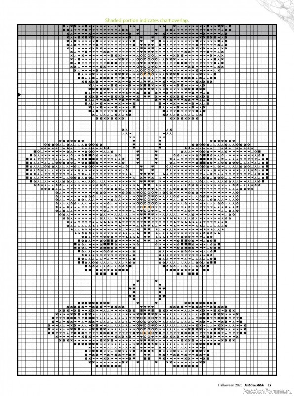 Коллекция вышивки в журнале «Just CrossStitch - Halloween 2025»