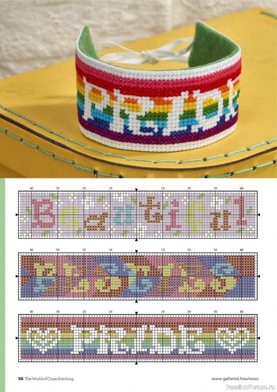 Коллекция вышивки в журнале «The World of Cross Stitching №333 2023»