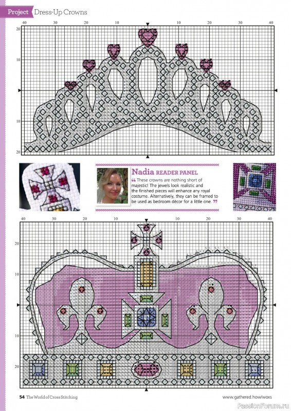 Коллекция вышивки в журнале «The World of Cross Stitching №358 2025»