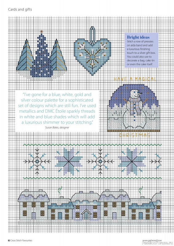 Коллекция вышивки в журнале «Cross Stitch Favourites - Christmas 2024»