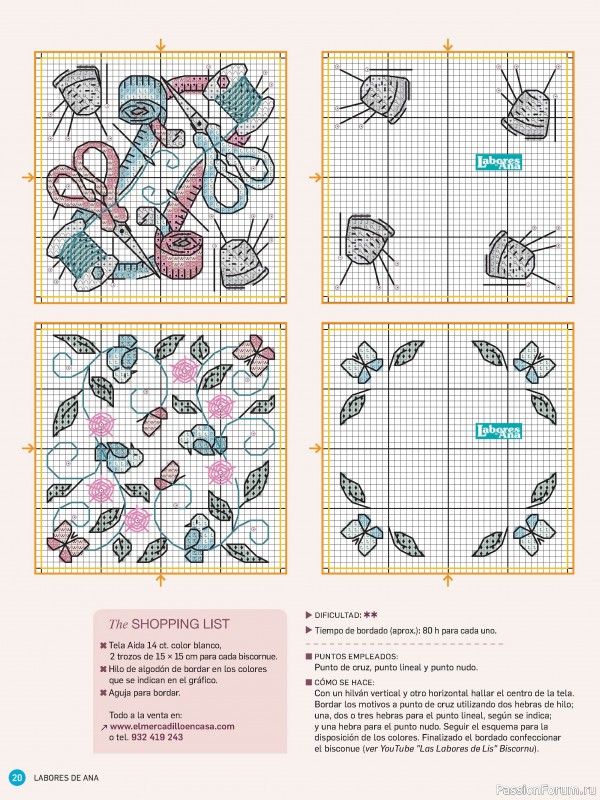 Коллекция вышивки в журнале «Labores de Ana №288 2024»