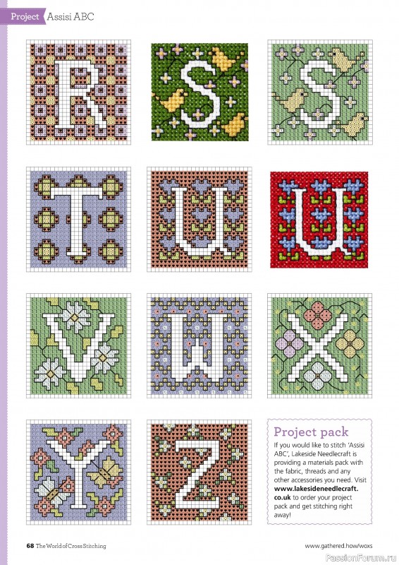 Коллекция вышивки в журнале «The World of Cross Stitching №349 2024»