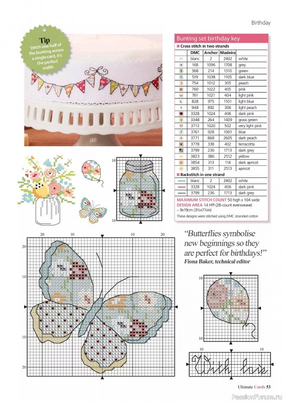 Коллекция вышивки в журнале «Ultimate CrossStitch Cards №58 2025»