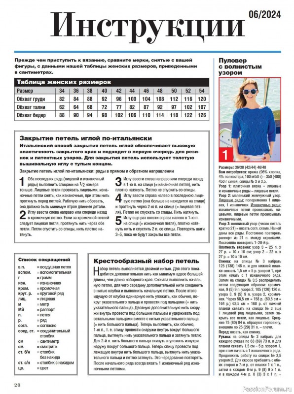 Вязаные модели в журнале «Сабрина №6 2024»