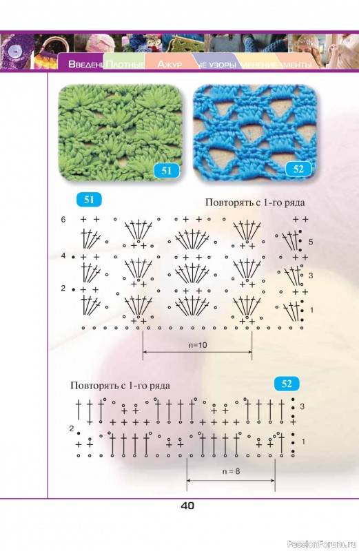 Вязаные проекты в книге «500 волшебных узоров на любой вкус»