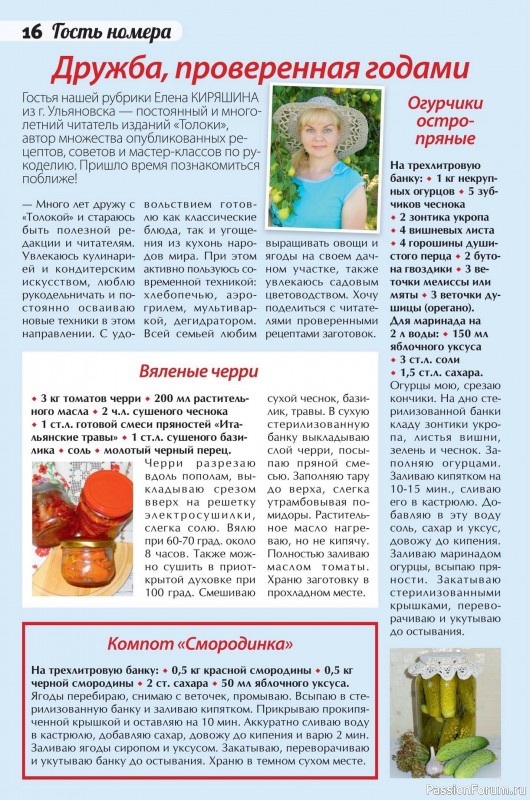 Коллекция кулинарных рецептов в журнале «Сваты. Заготовки №5 2025»