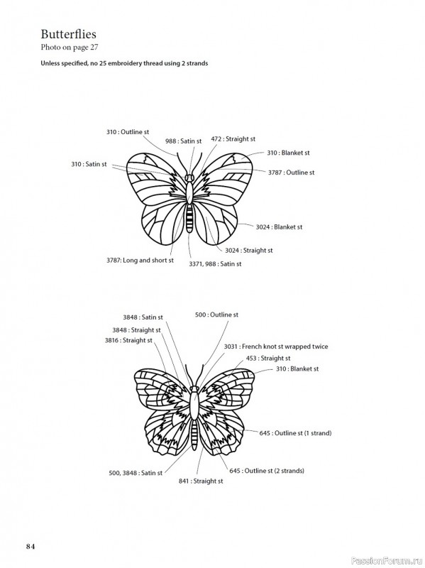 Коллекция вышивки в книге «Modern Japanese Embroidery Stitches»