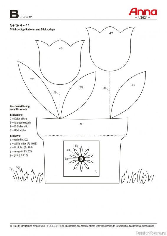 Коллекция проектов для рукодельниц в журнале «Anna №4 2024 Germany»