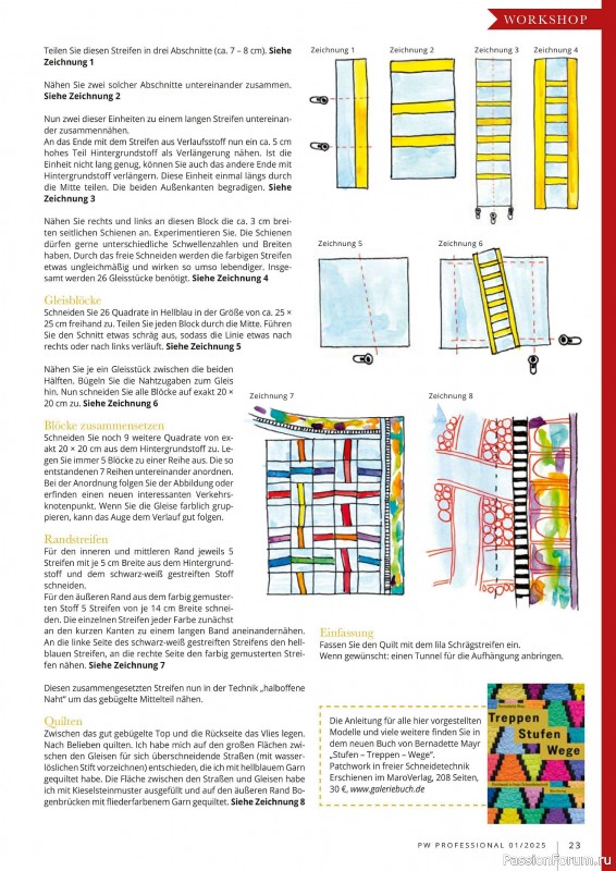 Коллекция проектов для рукодельниц в журнале «Patchwork Professional №1 2025»