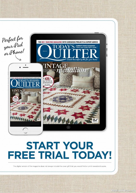 Коллекция проектов для рукодельниц в журнале «Today's Quilter №123 2025»