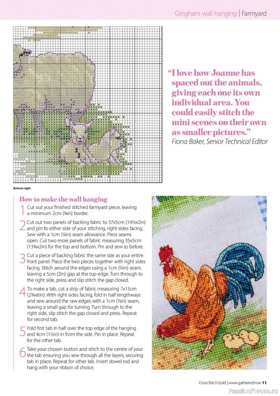 Коллекция вышивки в журнале «Cross Stitch Gold - Animal Collection 2023»