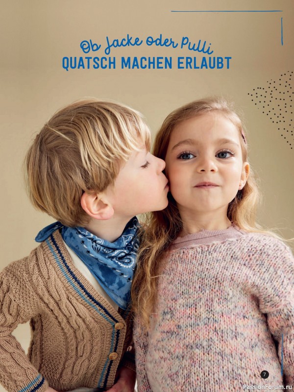 Вязаные модели для детей в журнале «Kinder Maschenmode №3 2025»